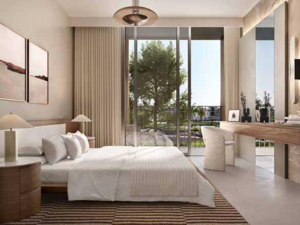 The Valley by Emaar Riviera 4br twin villa below OP bedroom