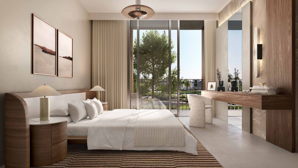 The Valley by Emaar Riviera 4br twin villa below OP bedroom