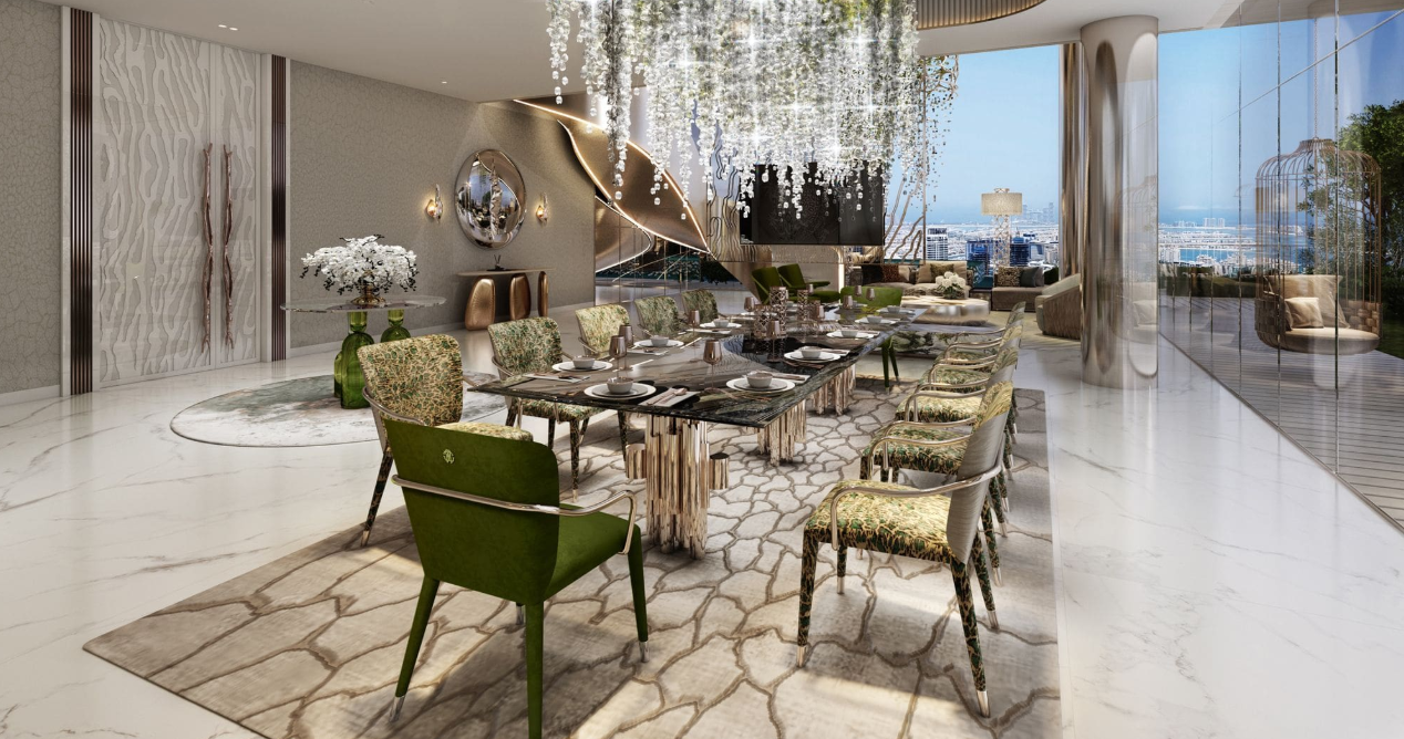 Damac Bay 2 by Cavalli distress resale 1 bedroom dining area