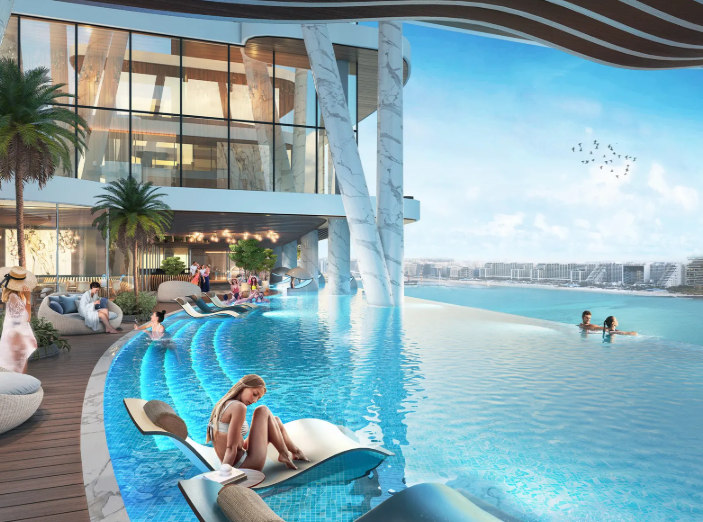 Damac Bay 2 by Cavalli distress resale 1 bedroom infinity pool