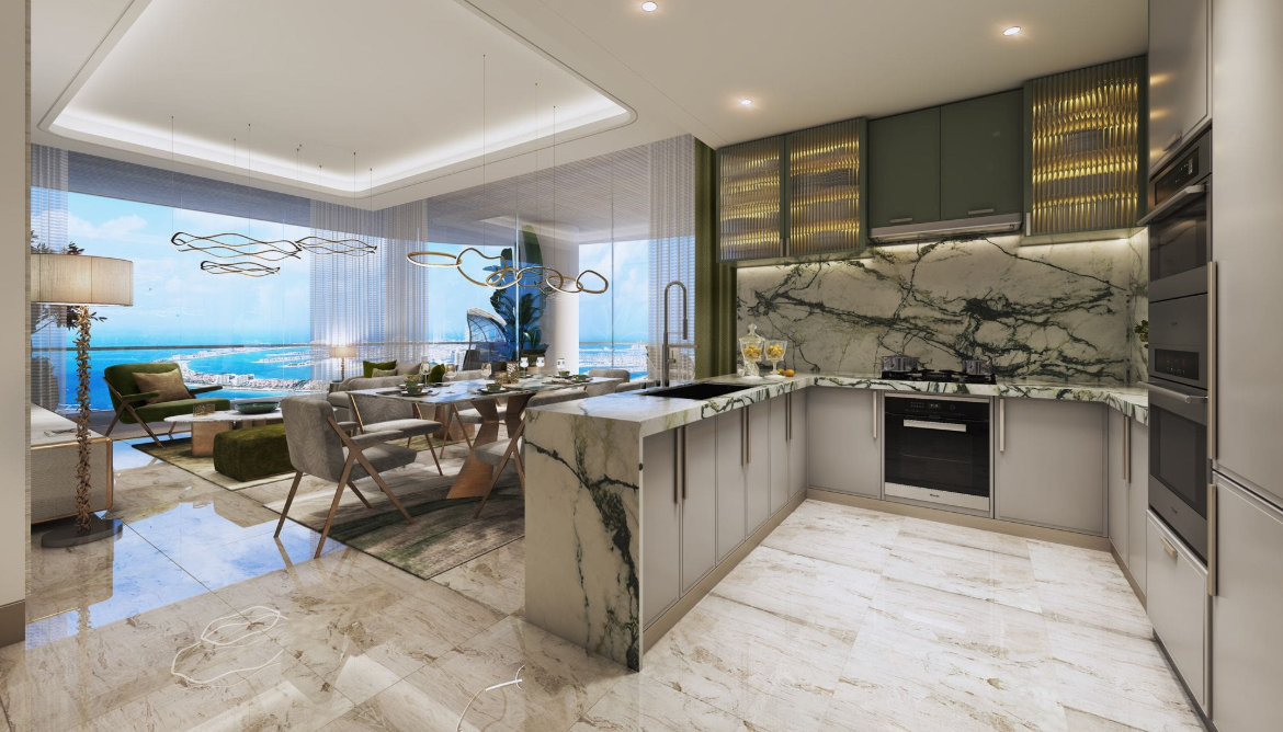 Damac Bay 2 by Cavalli distress resale 1 bedroom open kitchen