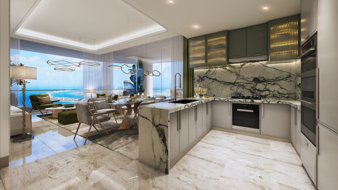 Damac Bay 2 by Cavalli distress resale 1 bedroom open kitchen