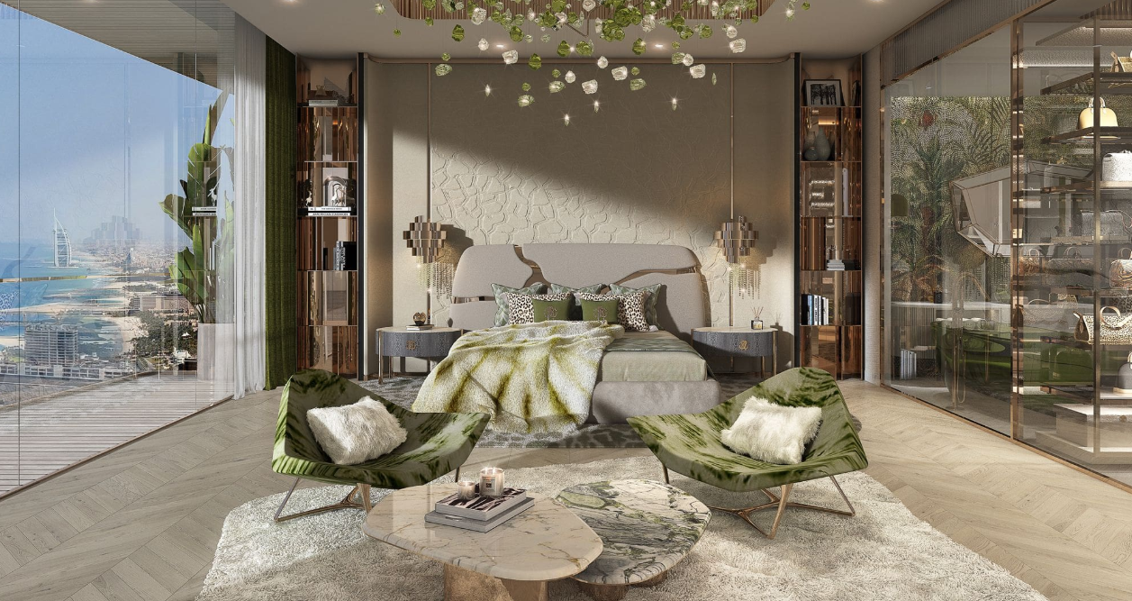 Damac Bay 2 by Cavalli distress resale 1 bedroom living room