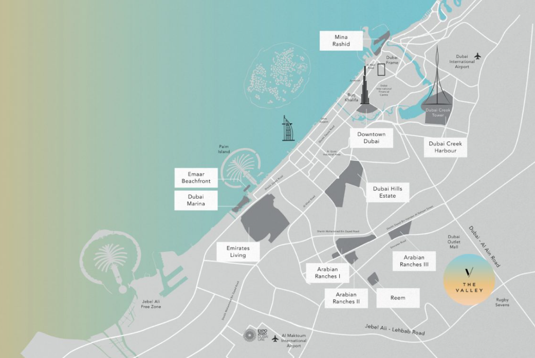 about Emaar developer projects map