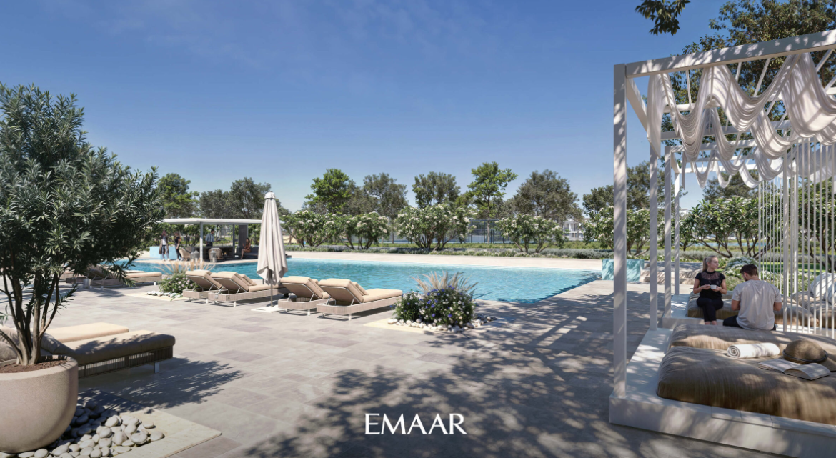 Greenway 2 Emaar-South distress resale-3br townhouse below original price pool