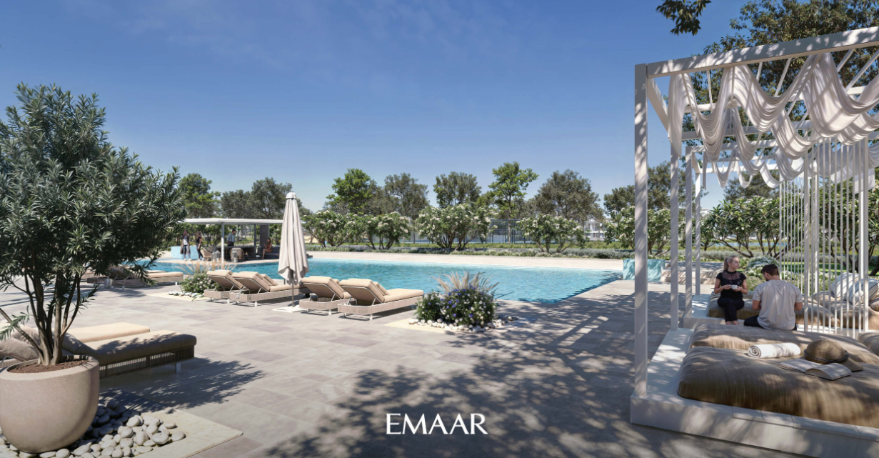 Greenway 2 Emaar-South distress resale-3br townhouse below original price pool