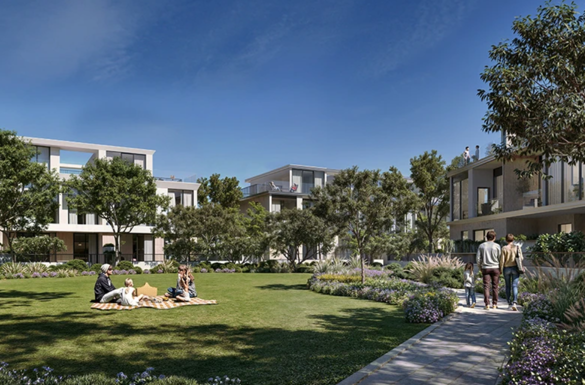 Greenway 2 Emaar-South distress resale-3br townhouse below original price greenery