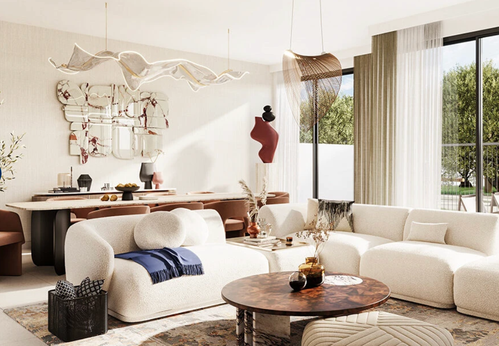 Greenway 2 Emaar-South distress resale-3br townhouse below original price living room