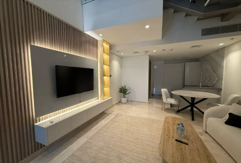 Sterling West Business Bay loft distress deal living room