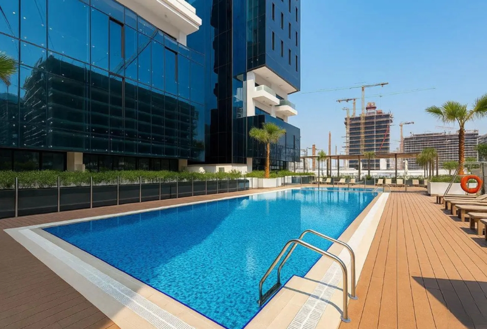 Riviera Azure Meydan-1br resale below OP swimming pool