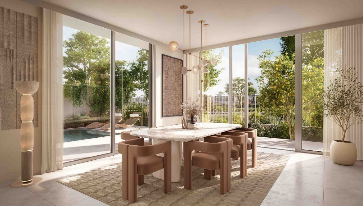 The Valley by Emaar Riviera 4br twin villa below OP dining area