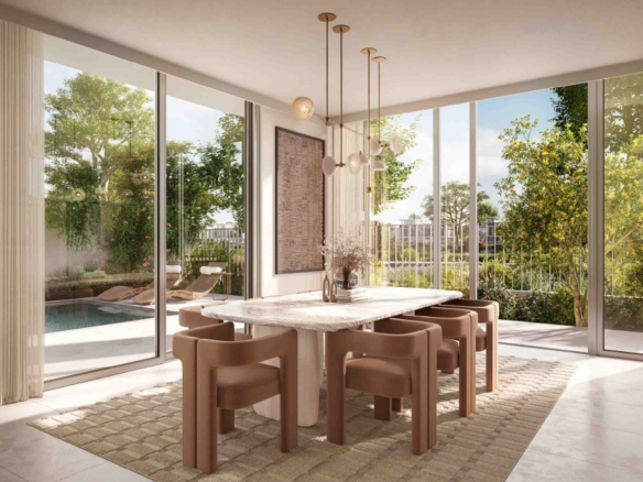 The Valley by Emaar Riviera 4br twin villa below OP dining area