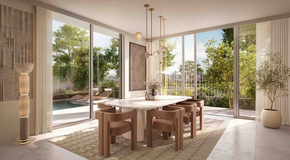 The Valley by Emaar Riviera 4br twin villa below OP dining area