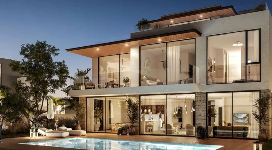 Riviera The Valley 4br twin villa below OP villas facade