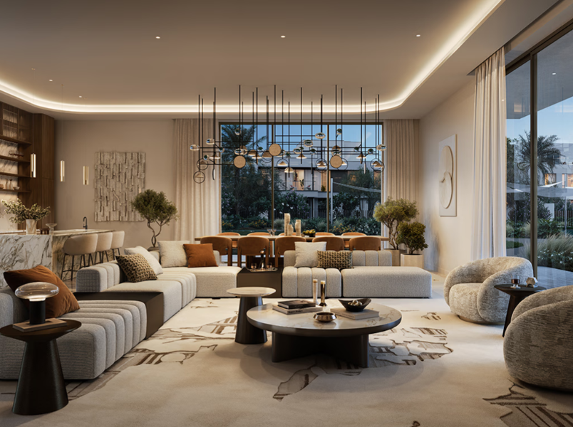 Address villas Tiera emaar oasis distress resale 6br living room