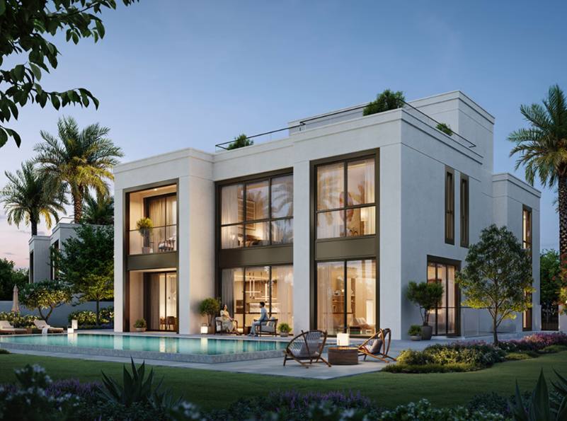 Address villas Tiera emaar oasis distress resale 6br facade pool