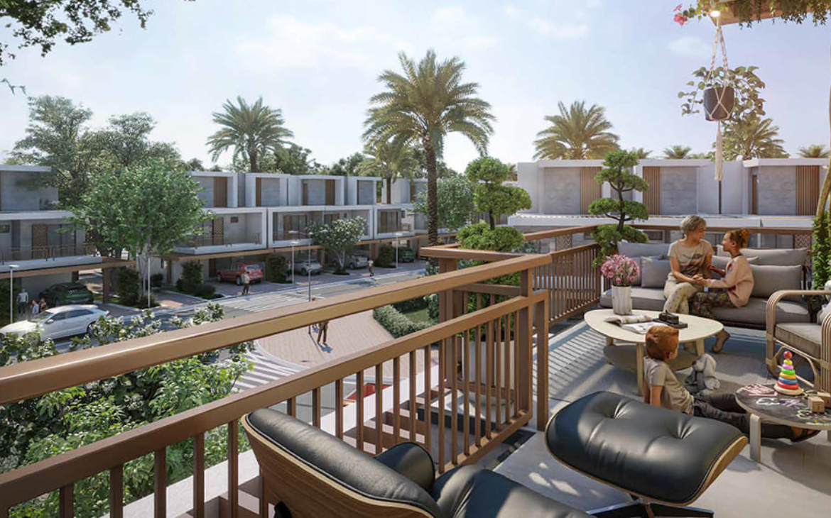 Damac Hills 2 Violet 4br distress resale below op terrace view