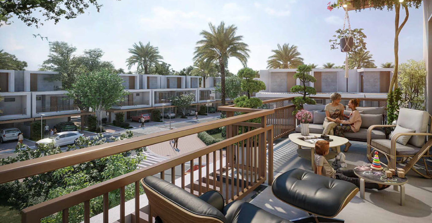 Damac Hills 2 Violet 4br distress resale below op terrace view