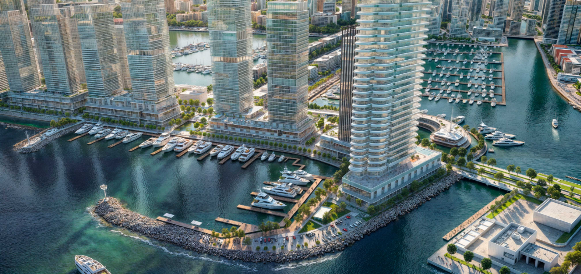 Dubai Harbour About area beachfront