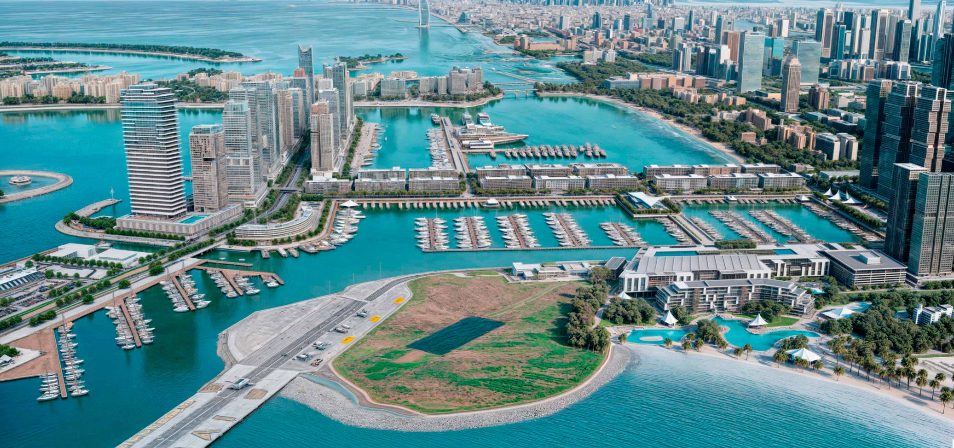 Dubai Harbour About area masterplan