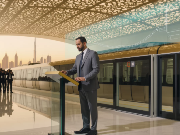 Dubai metro gold line announcement