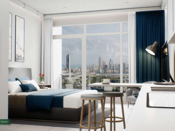 Golf Views Seven City distress master-bedroom