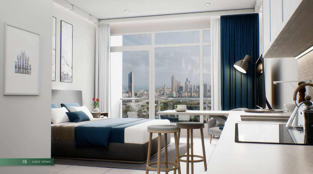 Golf Views Seven City distress master-bedroom