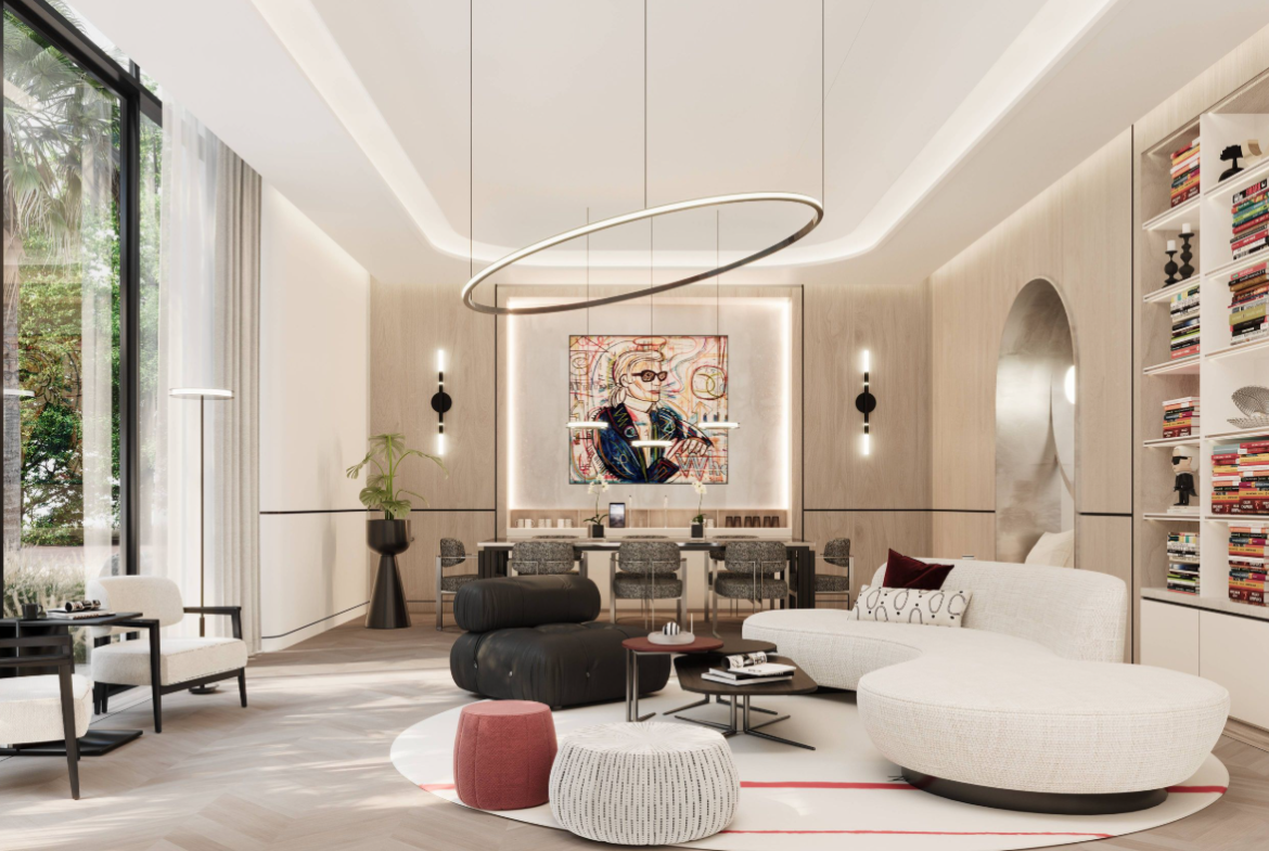 Karl Lagerfeld villas distress resale 6br living