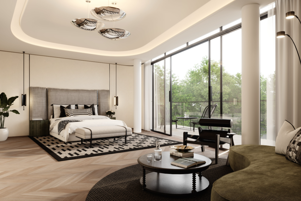 Karl Lagerfeld villas distress resale 6br master-bedroom
