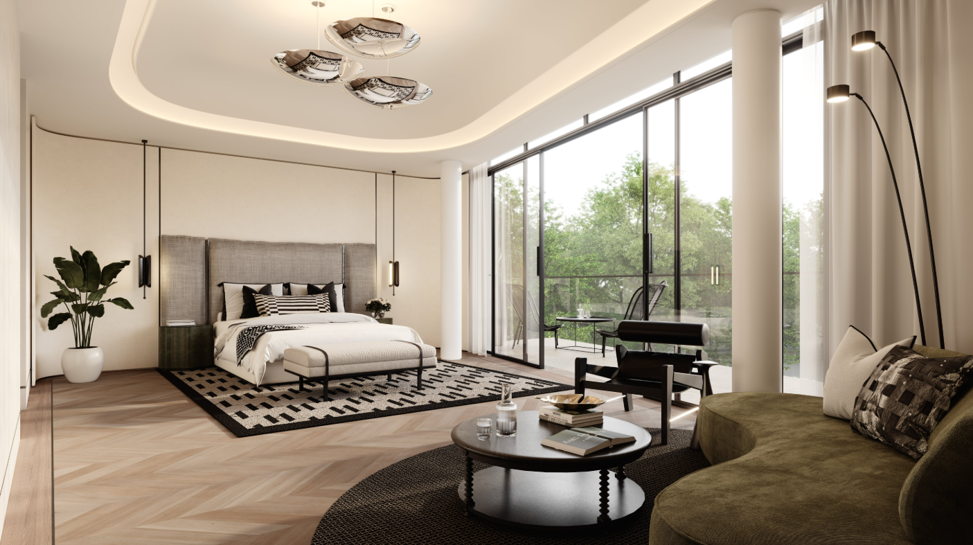 Karl Lagerfeld villas distress resale 6br master-bedroom