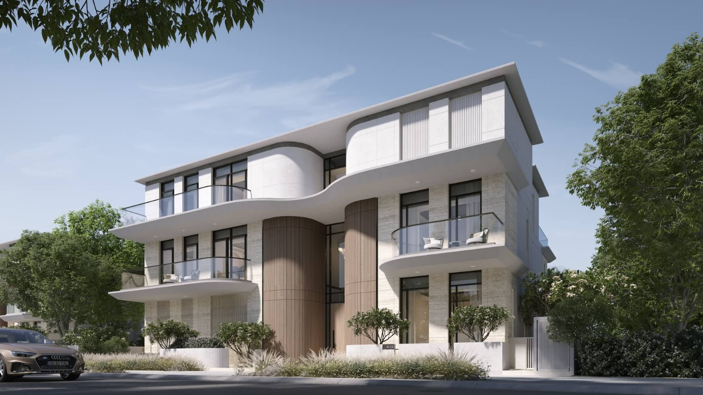 Karl Lagerfeld villas distress resale 6br side view