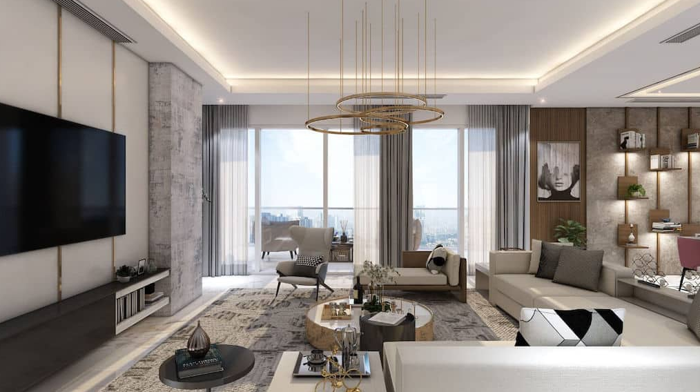 Kempimski Marina Residence distress resale living room