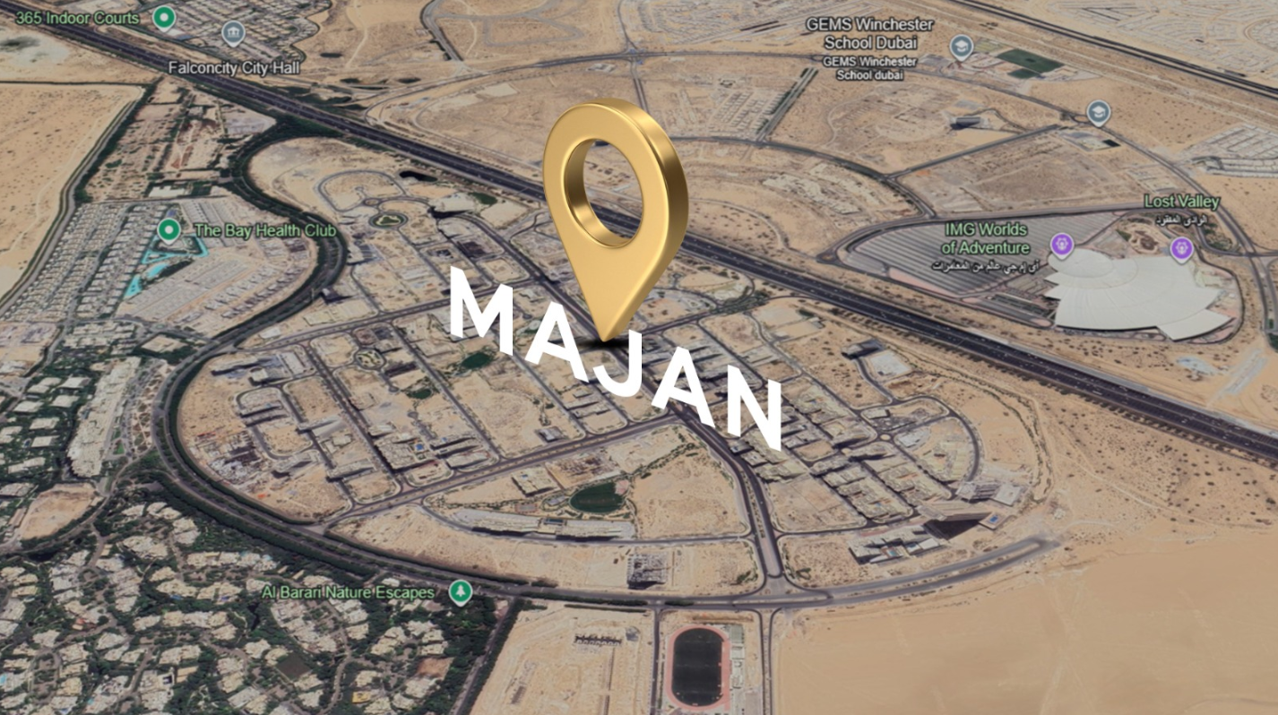 Majan area guide location map