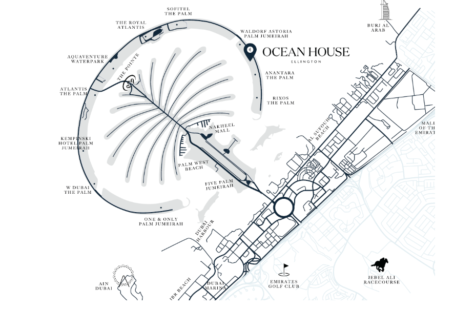 Ocean House by Ellington 2 br distress below OP location map