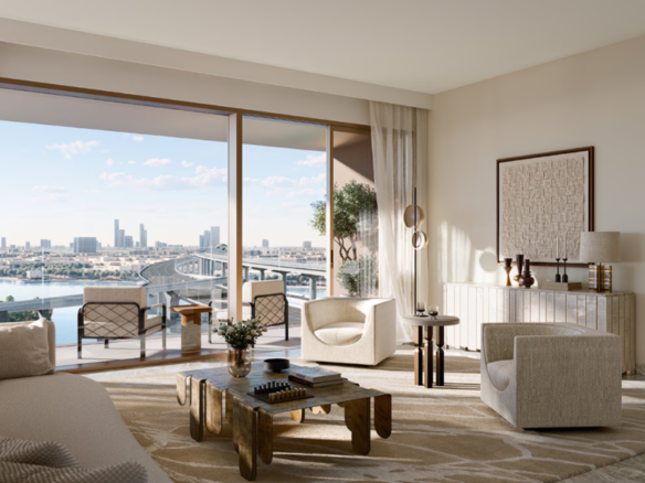 Palace Residences Creek Blue distress resale 1 br interior