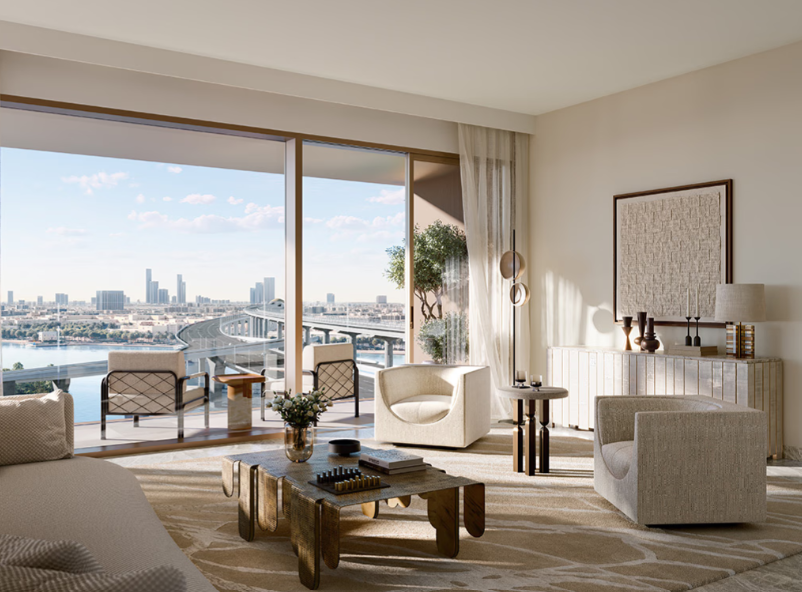 Palace Residences Creek Blue distress resale 1 br interior