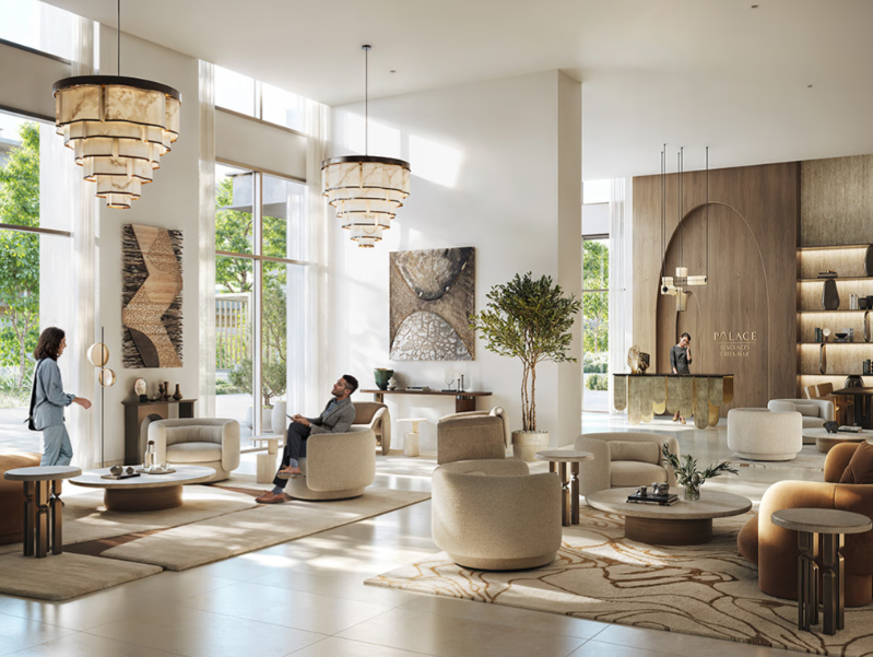 Palace Residences Creek Blue distress resale 1 br lobby