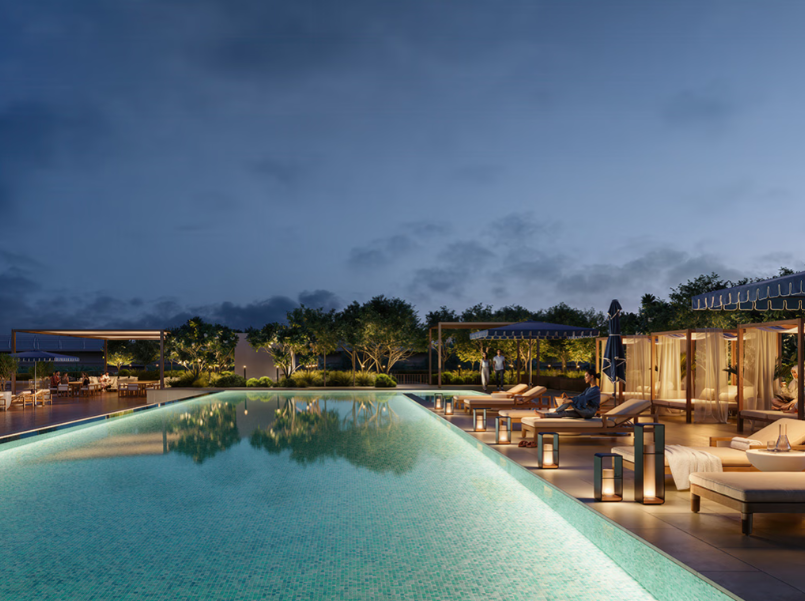 Palace Residences Creek Blue distress resale 1 br masterplan