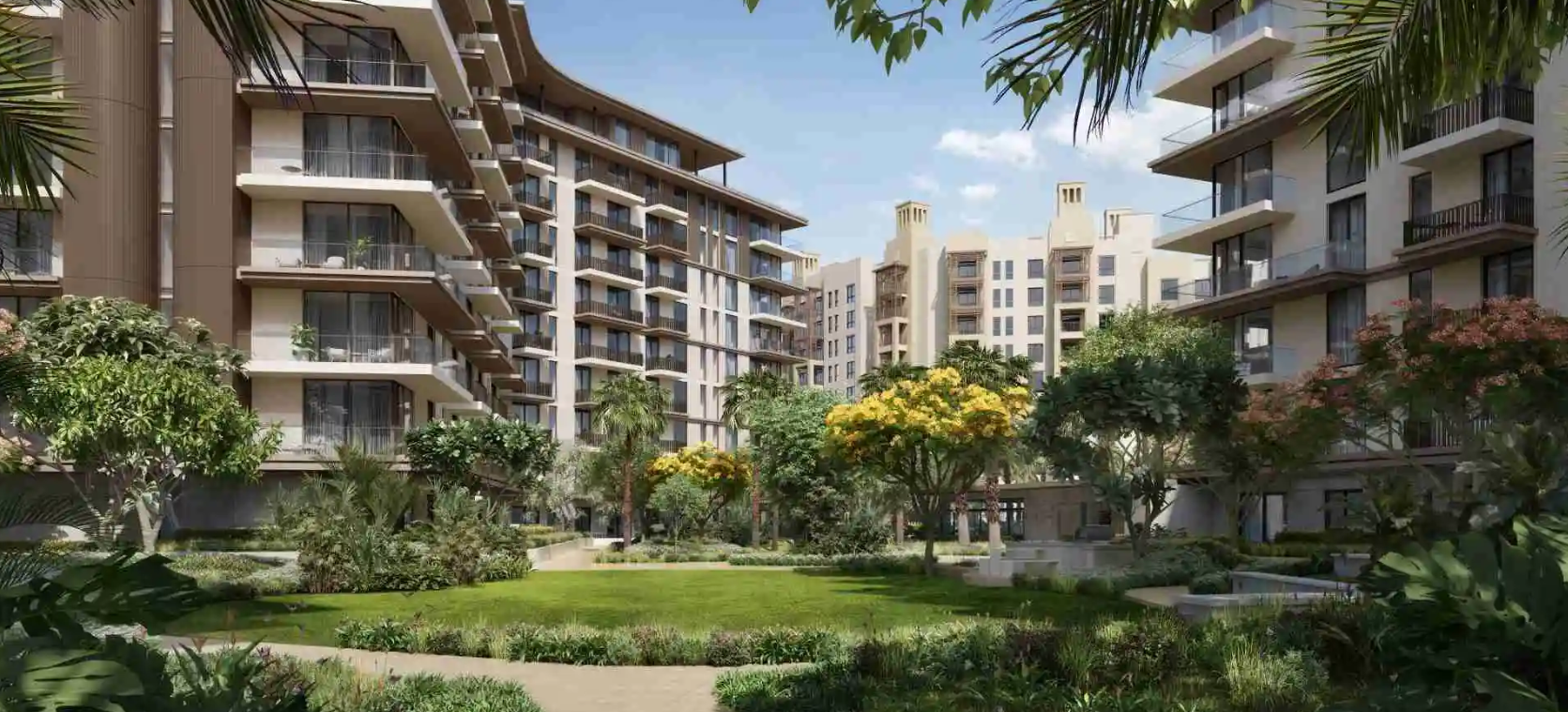 Riwa Residence MJL meraas distress urgent resale courtyard