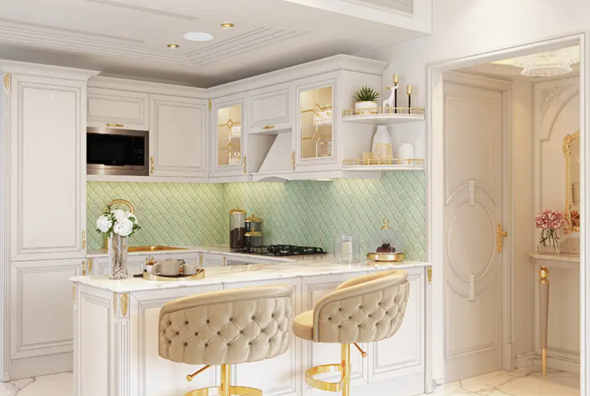 Vincitore Aqua Dimore distress resale kitchen