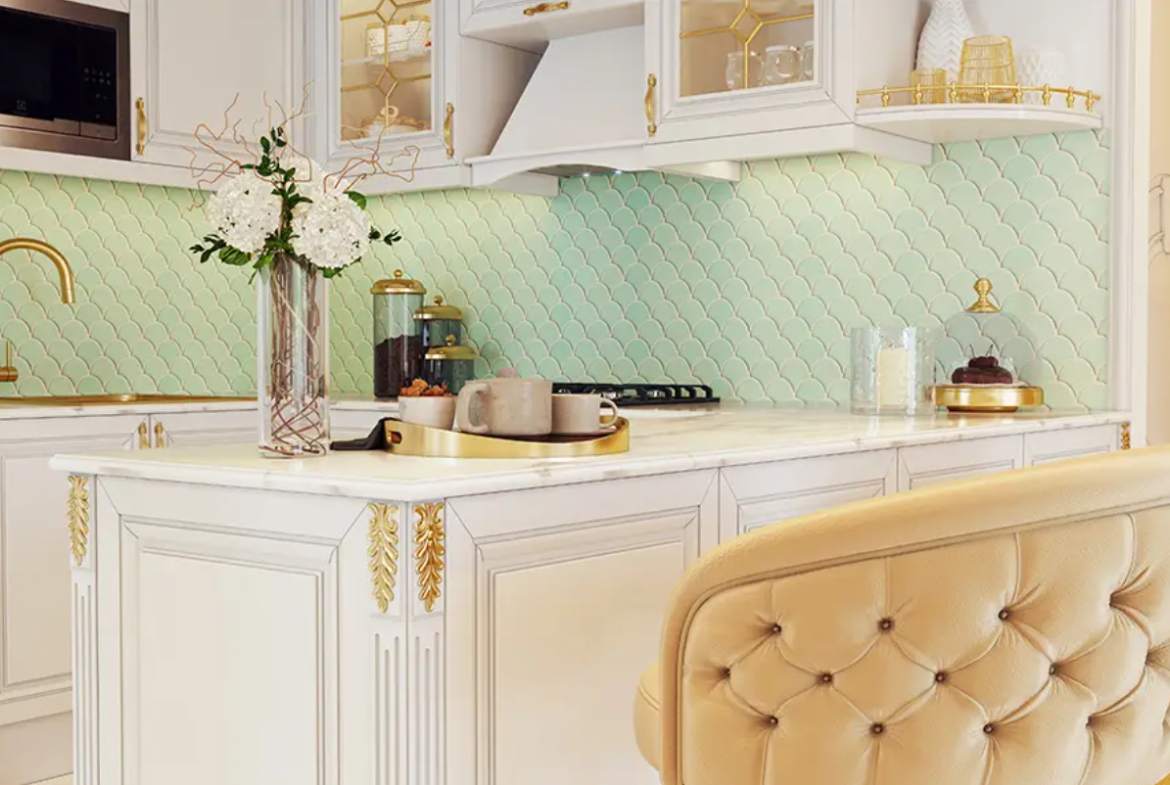 Vincitore Aqua Dimore distress resale kitchenette