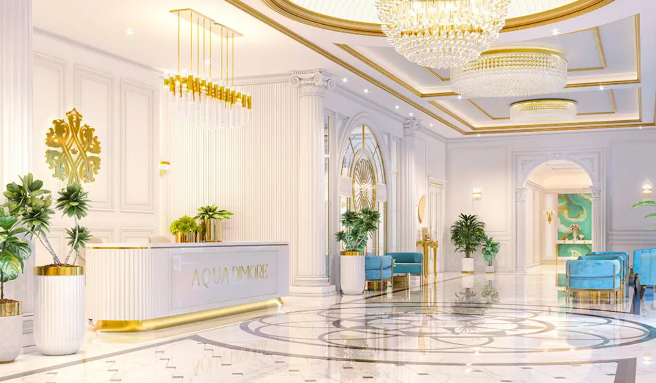 Vincitore Aqua Dimore distress resale reception