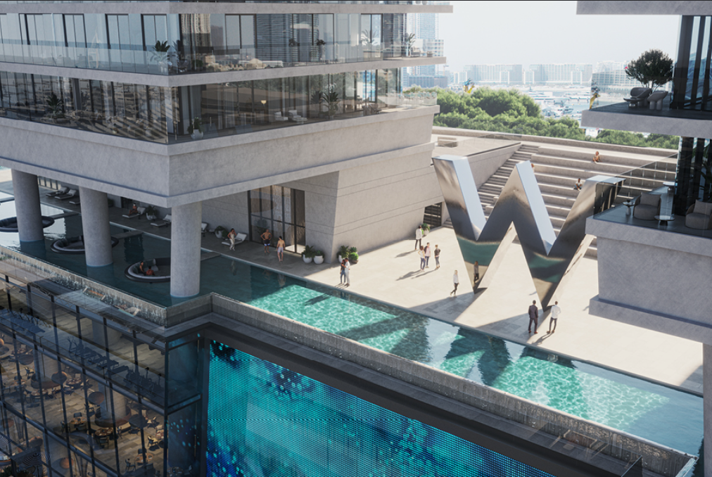 W Residences Dubai Harbour by Arada distress resale below OP infinity pool