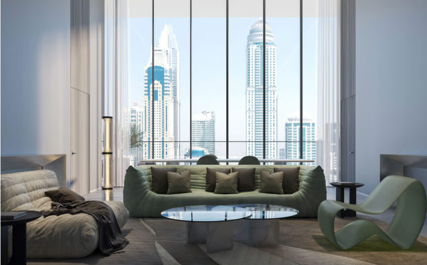 W Residences Dubai Harbour by Arada distress resale below OP Marina view