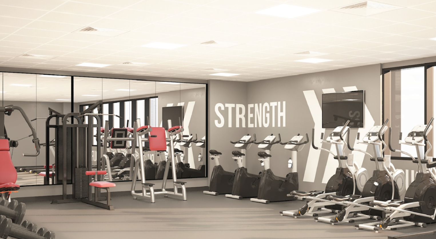 West Bay Tower 1br distress resale gym