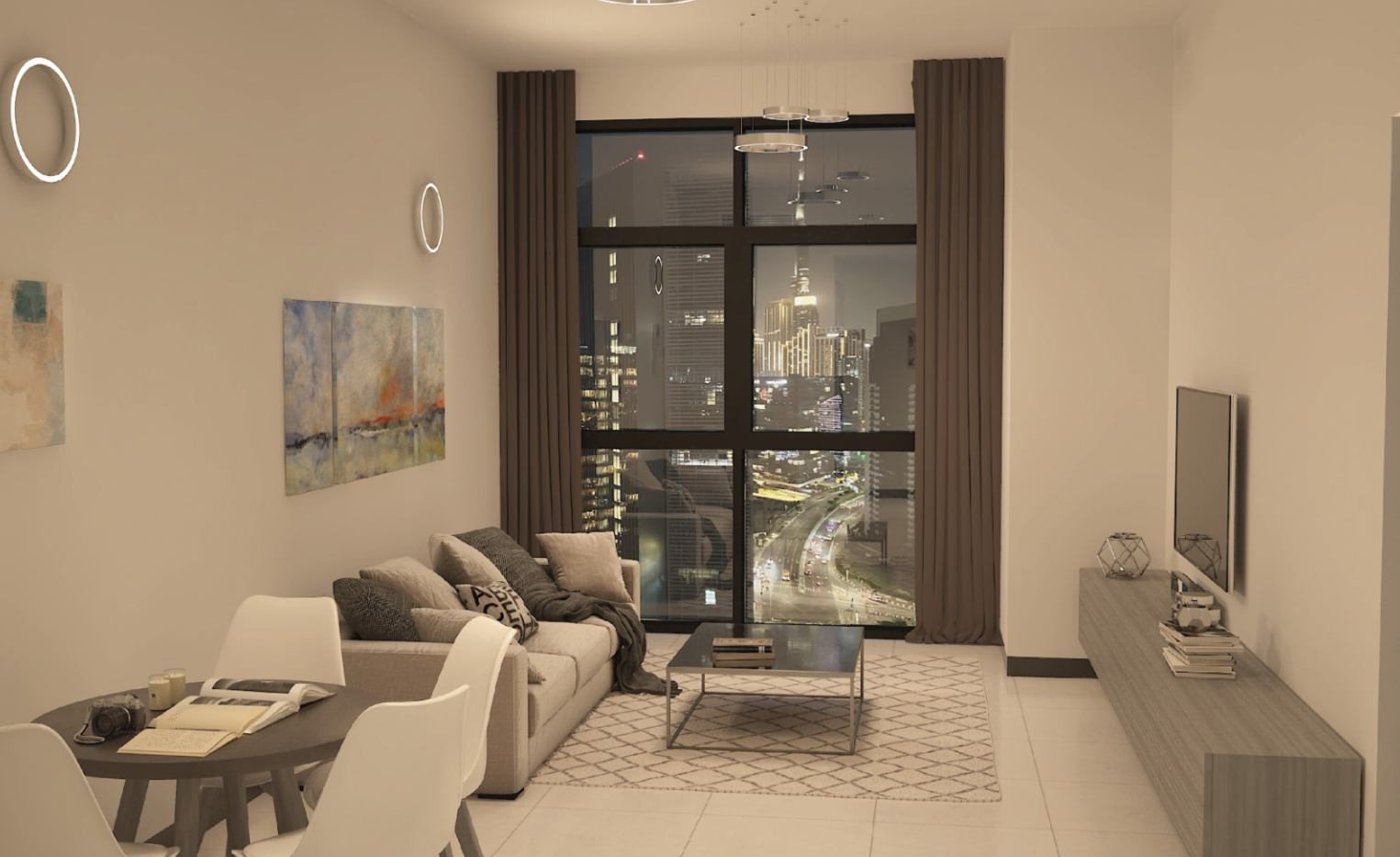 West Bay Tower 1br distress resale bedroom