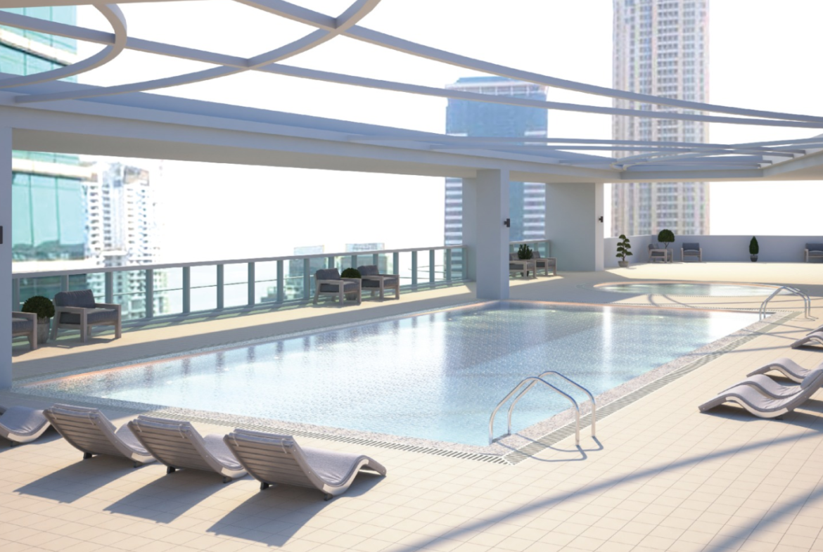 West Bay Tower 1br distress resale swimming pool