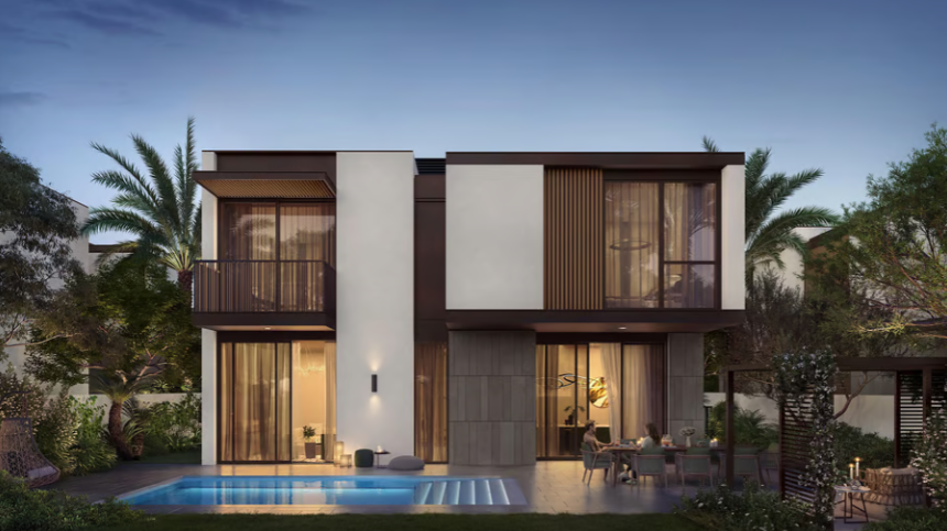Wilds by Aldar 3br independent villa distress back view