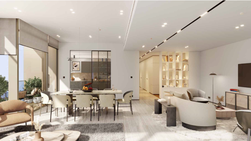 DIFC Living DIFC 3BR resale distress deal interior