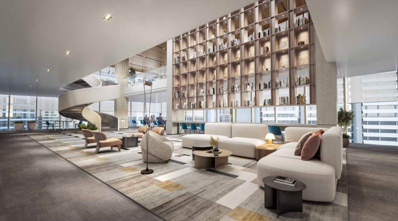DIFC Living DIFC 3BR resale distress deal lounge